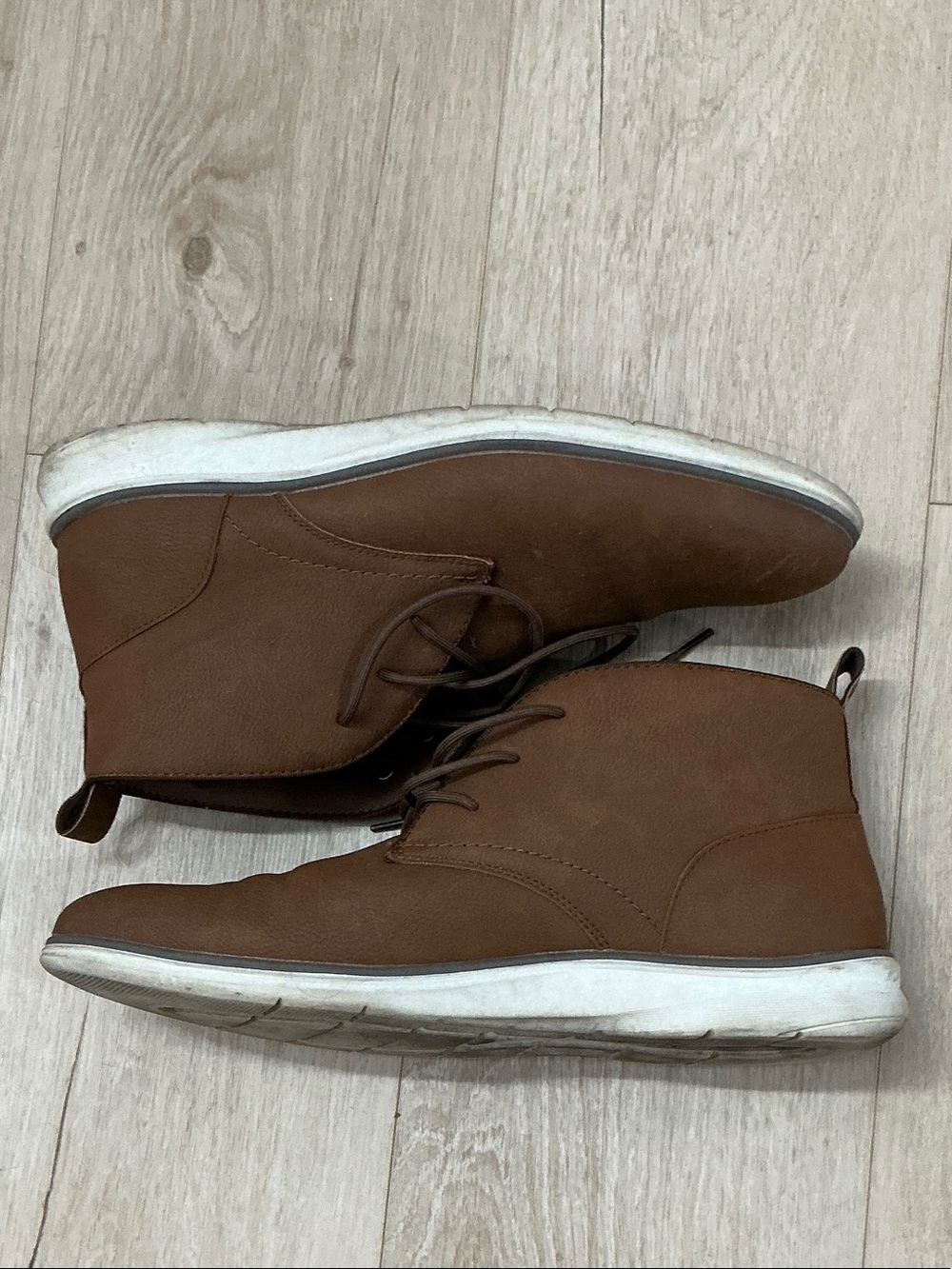 Aldo Brown Leather Chukka Boots - Picture 3 of 4